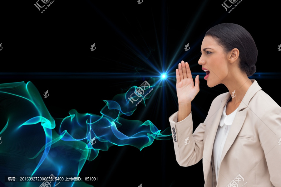 商人張嘴大叫的復(fù)合形象