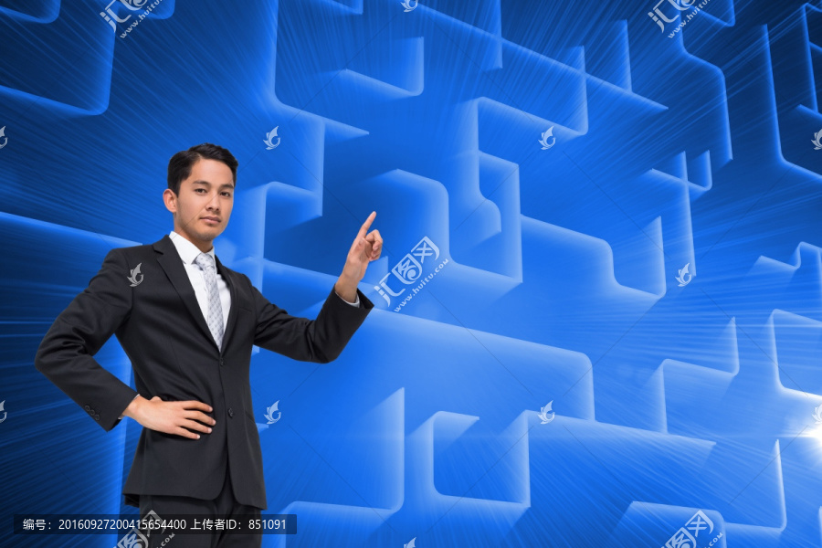 亞洲商人的復合圖像