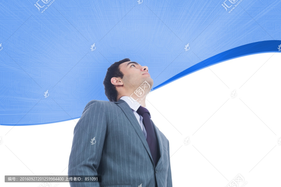 表情嚴肅的商人復(fù)合圖像