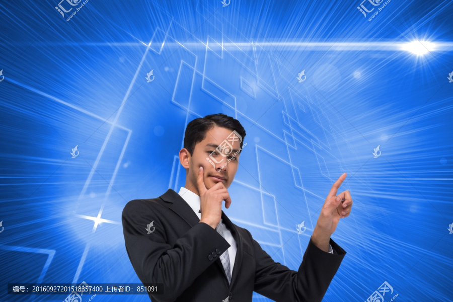 深思熟慮的商人的復(fù)合形象