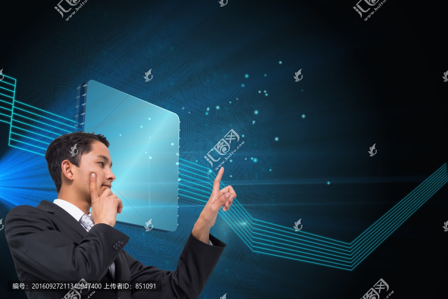 深思熟慮的商人指向復(fù)合形象
