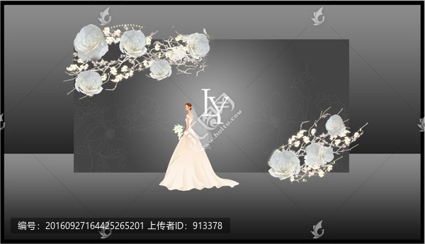 婚禮迎賓區(qū)效果圖