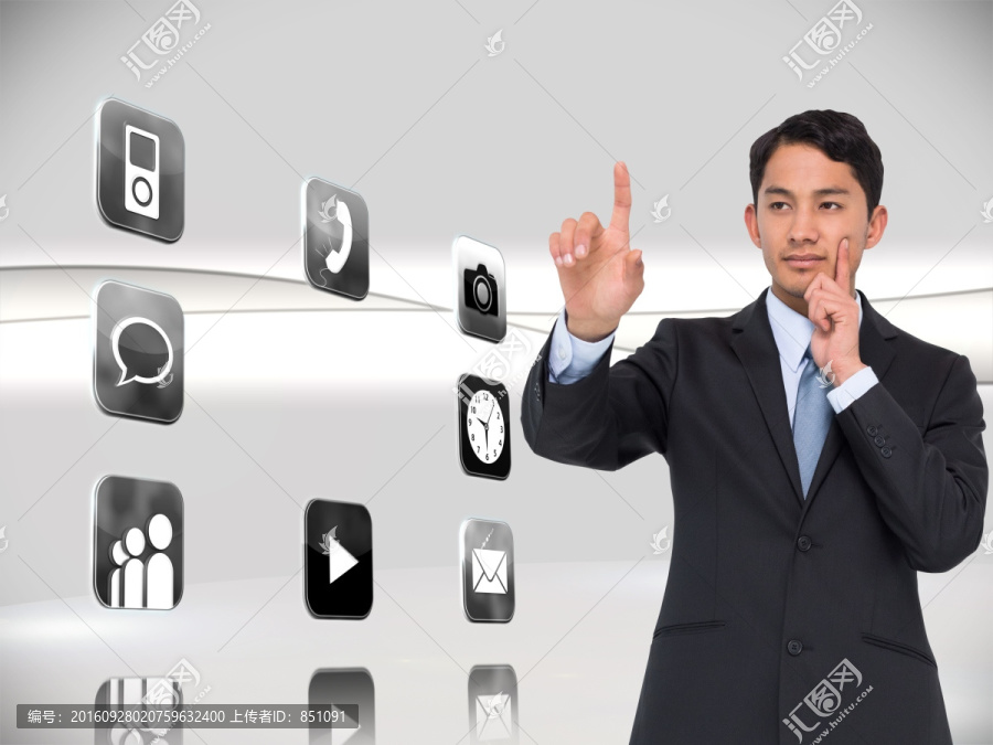 深思熟慮的商人指向復(fù)合形象