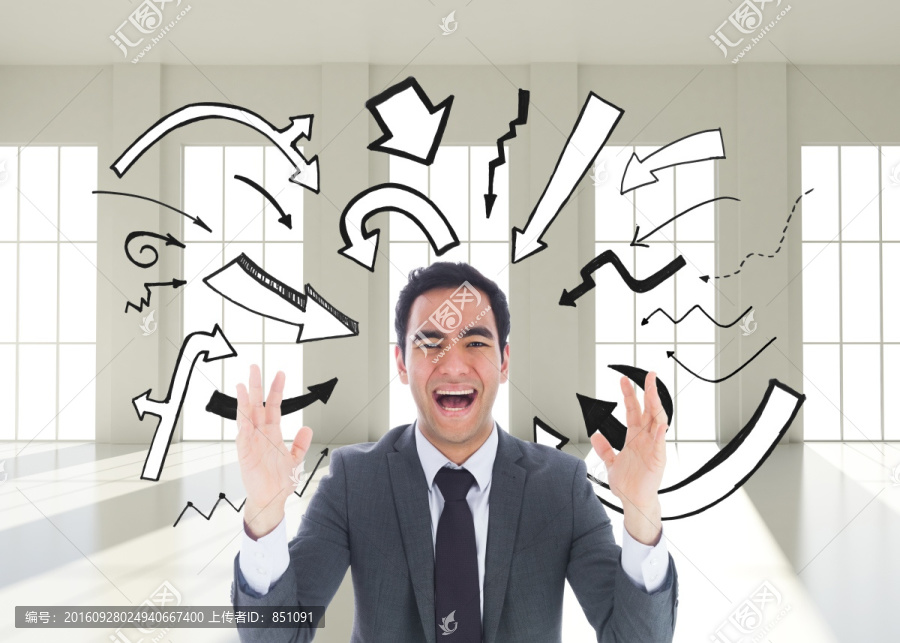 商人張嘴大叫的復(fù)合形象