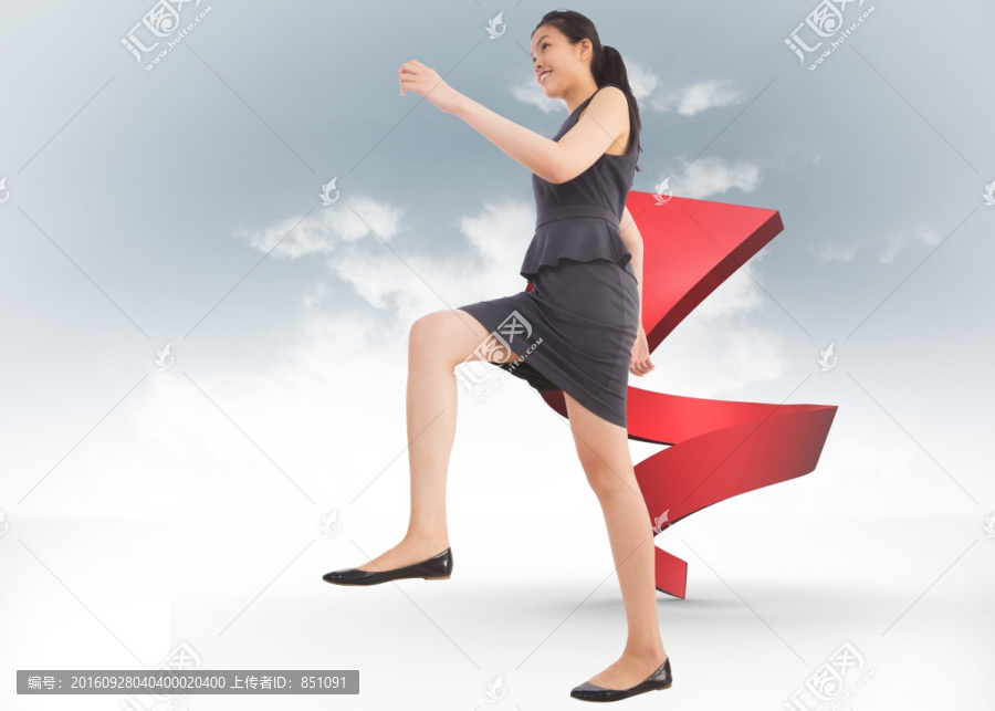 女人抬腿的復(fù)合形象