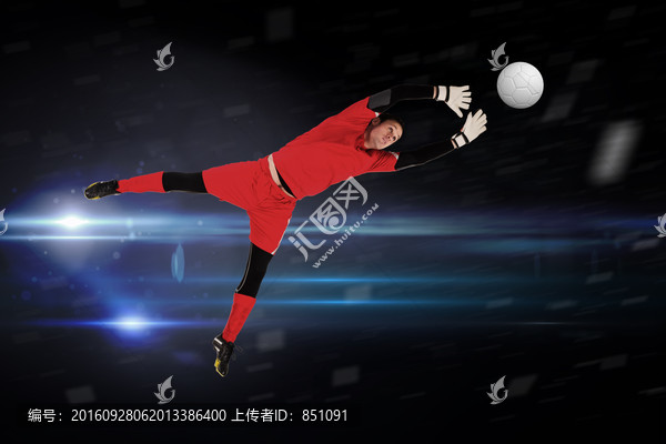 男人踢足球的復(fù)合形象
