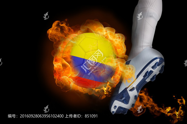 足球運(yùn)動(dòng)員踢球的復(fù)合形象