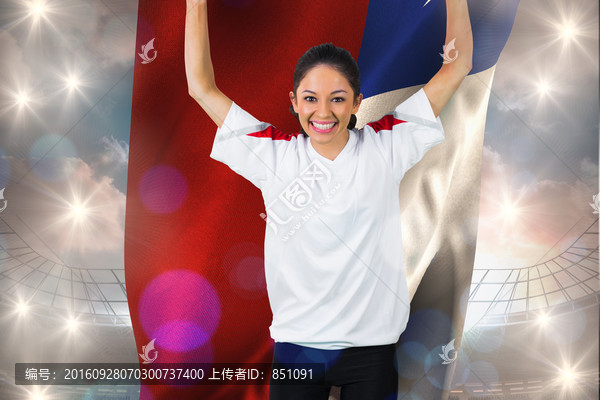 球迷歡呼的復(fù)合形象