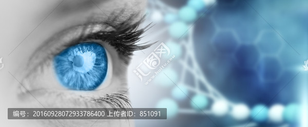 眼睛睜開的復(fù)合形象