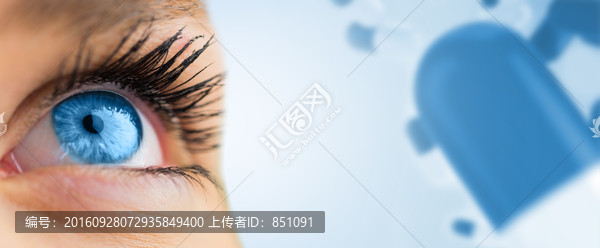 眼睛睜開的復(fù)合形象