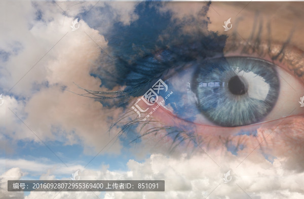 睜著眼睛的復(fù)合形象