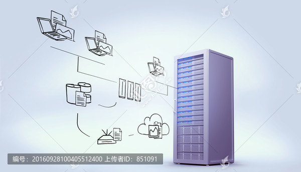 云計算服務(wù)器科技海報
