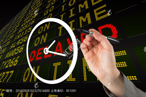 商人拿著筆書寫的復合形象