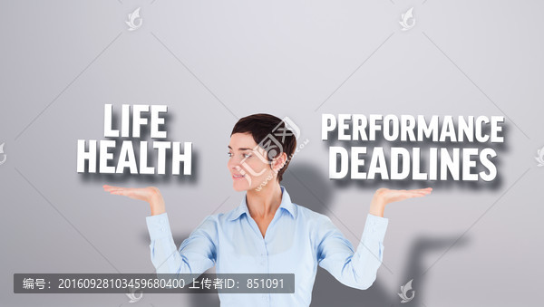 商人抬起雙手的復(fù)合形象