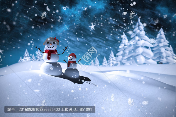 雪人的復(fù)合圖像