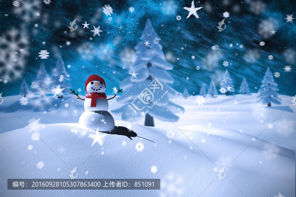 雪人的復(fù)合圖像