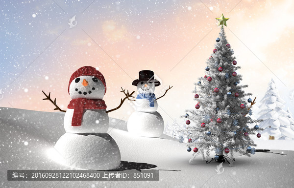 雪人的復(fù)合圖像