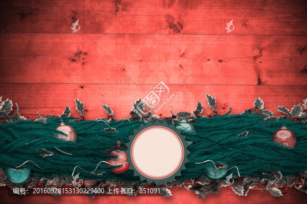圣誕裝飾花環(huán)復(fù)合圖像