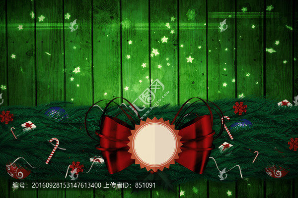 圣誕裝飾花環(huán)復(fù)合圖像