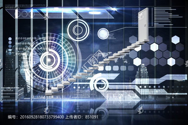 通向科技大門的樓梯