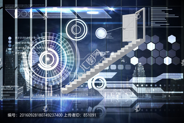 通向科技大門的樓梯