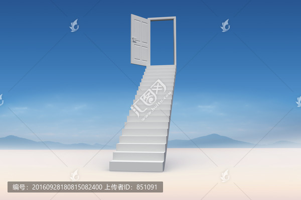 通向科技大門的樓梯