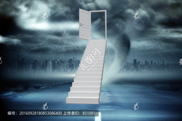 通向科技大門的樓梯