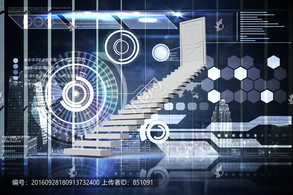 通向科技大門的樓梯