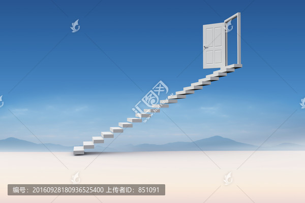 通向科技大門的樓梯