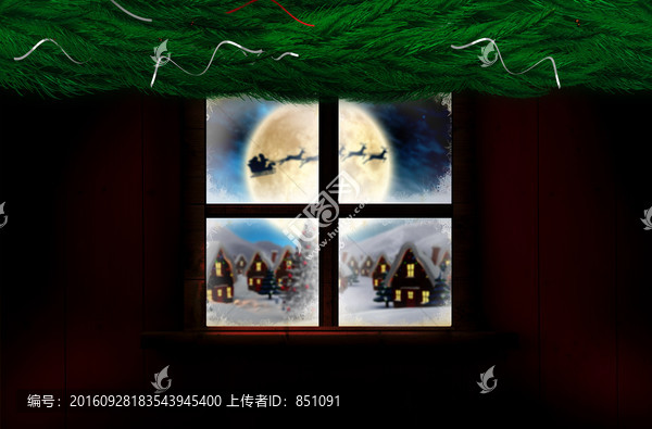 窗外圣誕老人的復(fù)合形象