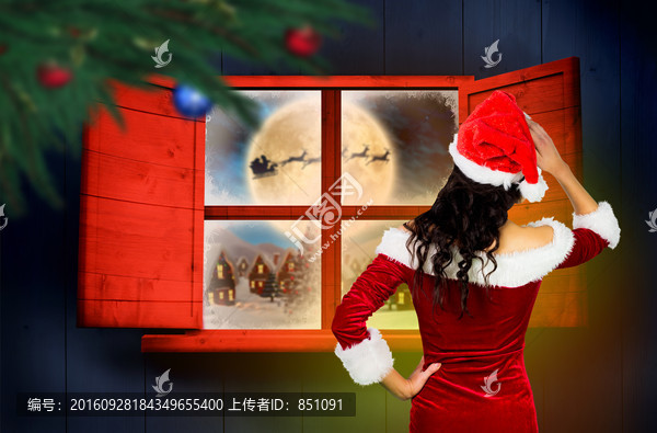 女人背對著鏡頭的復(fù)合形象