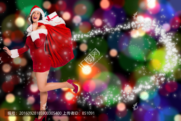 圣誕美女海報