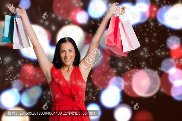 圣誕節(jié)美女海報(bào)
