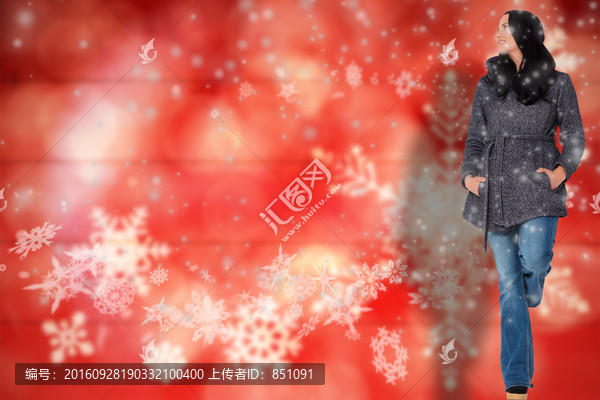 圣誕節(jié)美女海報(bào)