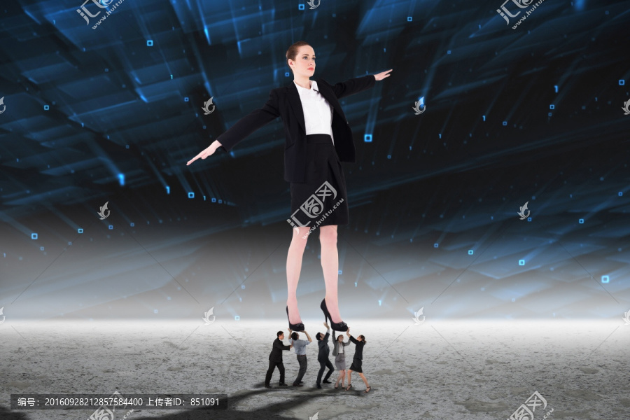商業(yè)團(tuán)隊(duì)抬著老板的復(fù)合形象