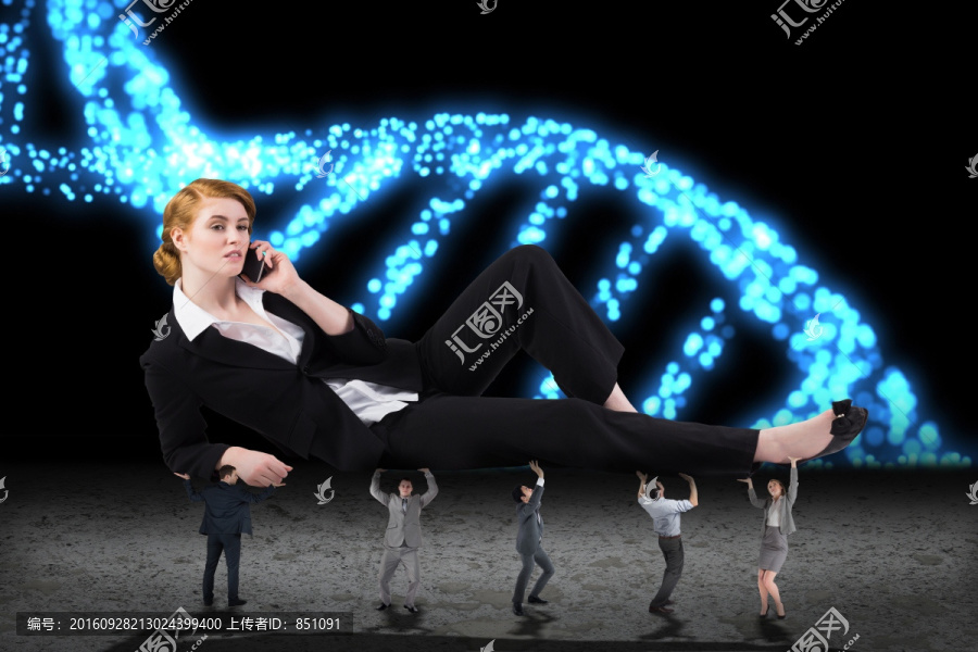 商業(yè)團隊抬著老板的復合形象