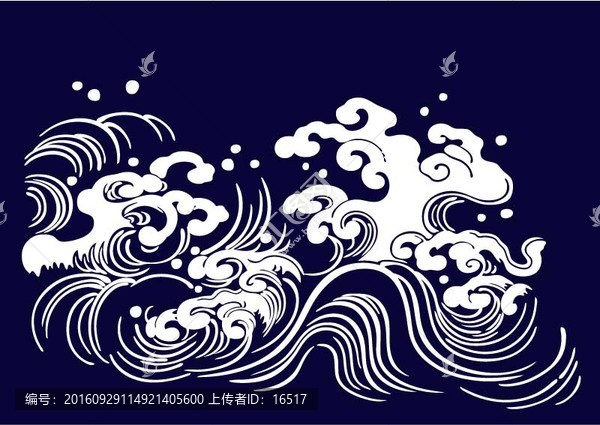 海浪,波浪,花紋