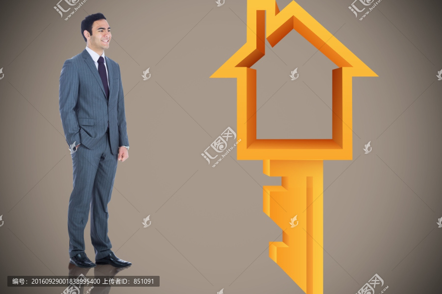 商人站立的復(fù)合形象