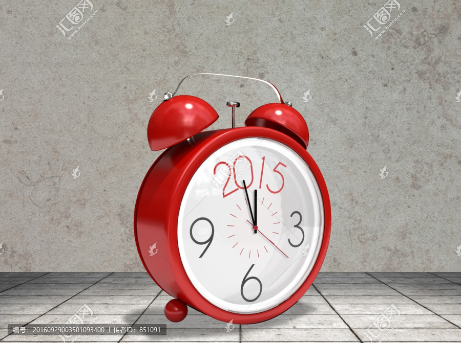 2015在紅色鬧鐘中的復(fù)合圖像