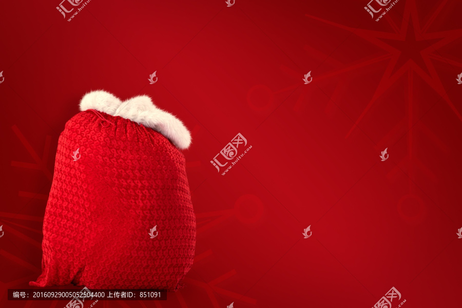 圣诞老人红布袋
