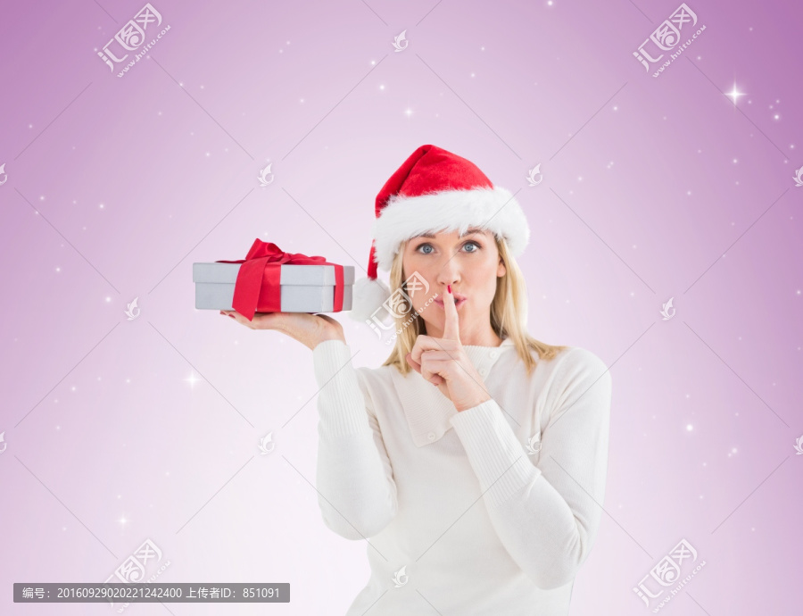 圣誕購(gòu)物美女