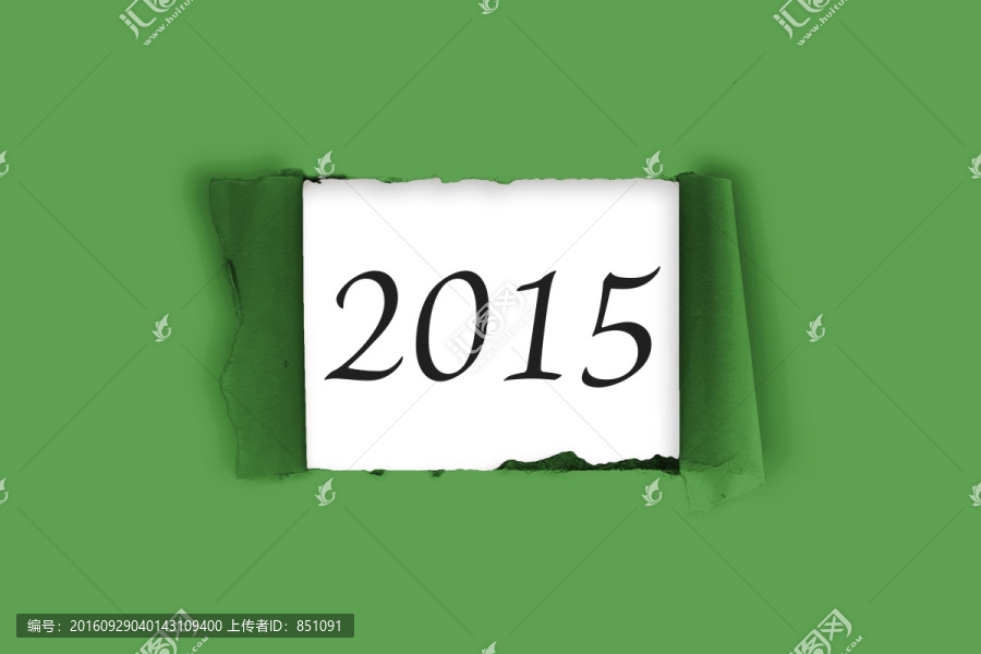 2015紙張撕裂效果圖