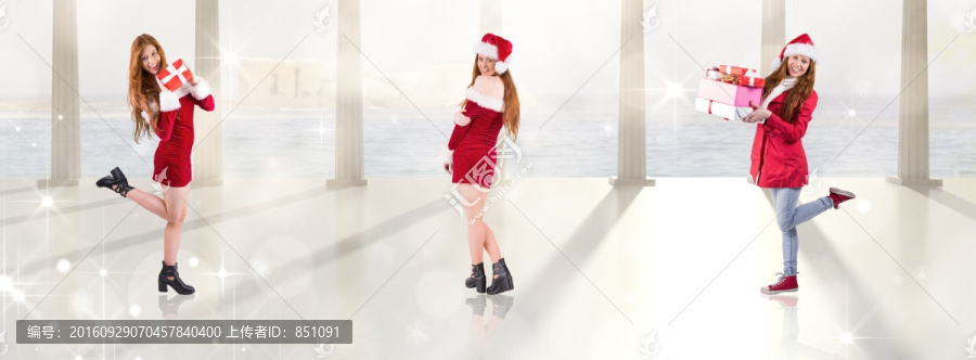捧著禮盒的女人