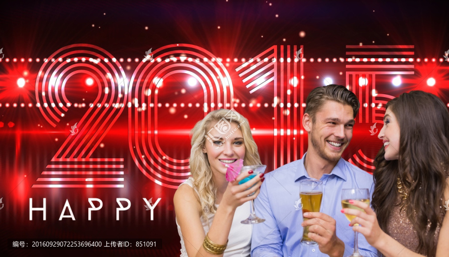 朋友敬酒的復(fù)合圖像