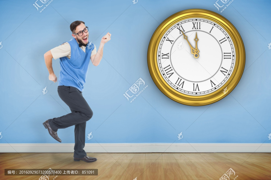 男人跳著舞的復合形象