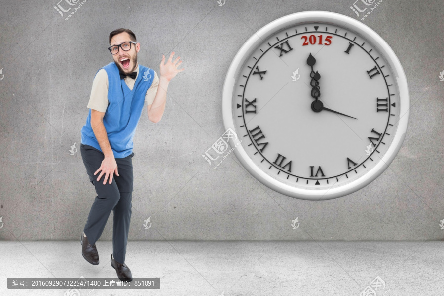 男人跳著舞的復(fù)合形象