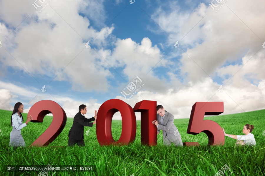 創(chuàng)意2015立體字海報(bào)