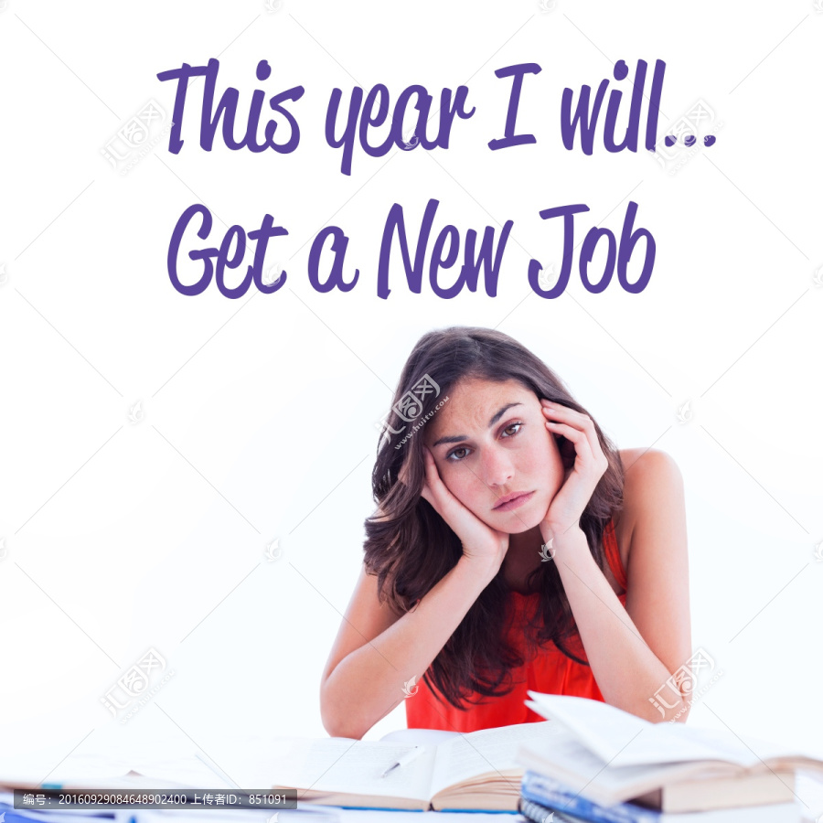 一個女人在構(gòu)思今年的計劃