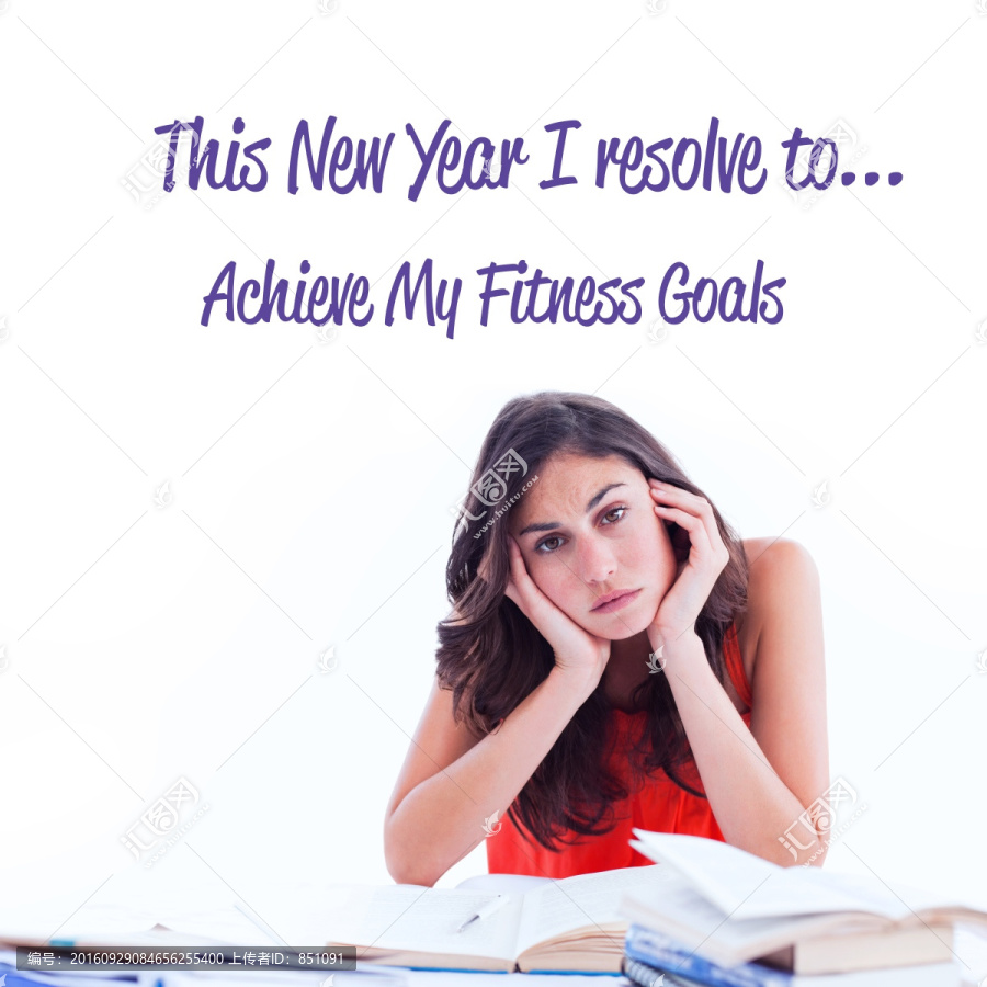 一個女人在構(gòu)思今年的計劃