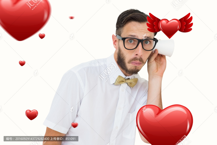 男人戴著眼鏡的復(fù)合形象